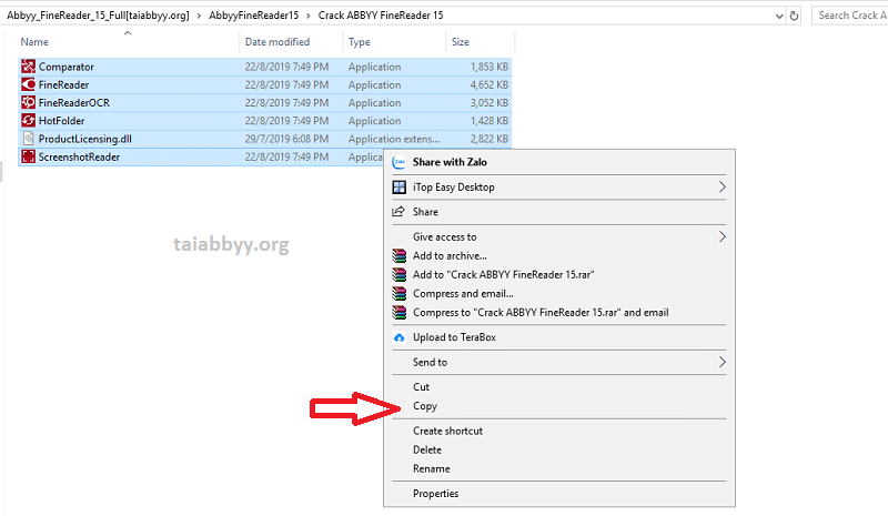 Copy toàn bộ file trong thư mục