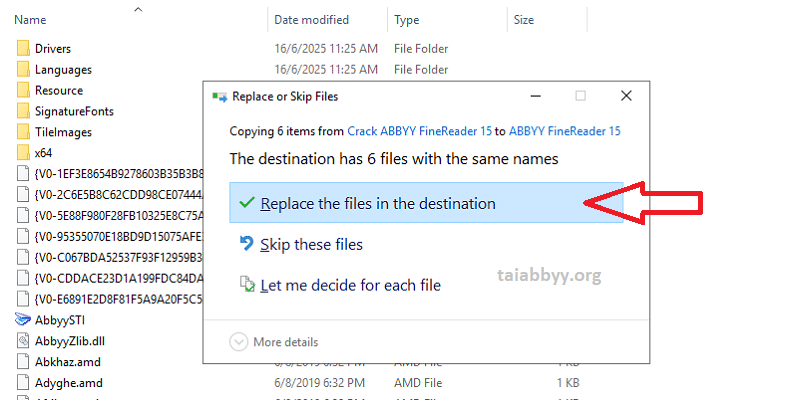 Ghi đè file hệ thống cũ