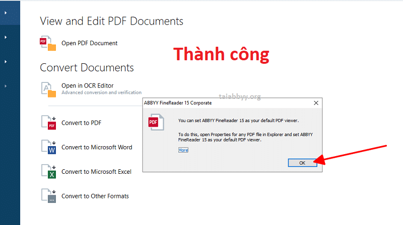 Mở ABBYY FineReader 15 và sử dụng