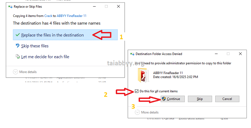 Ghi đè file lên là hoàn thành